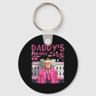 Trump President Again Daddy's Home Take America Ck Key Ring