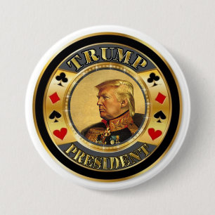 Trump President Casino Chip 7.5 Cm Round Badge