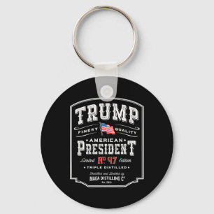 Trump President N 47 Vintage Whiskey Usa 1 Key Ring