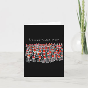 Trump President Usa Flag Halloween Horror Story  Card