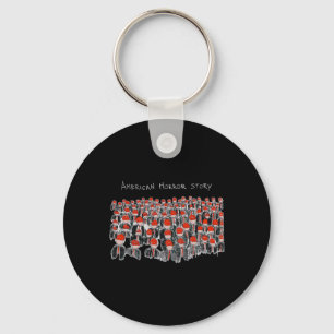 Trump President Usa Flag Halloween Horror Story Key Ring
