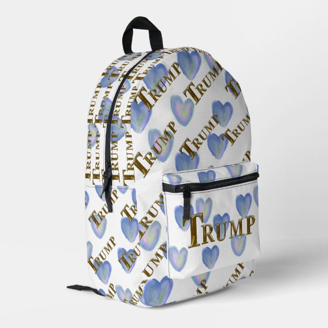 TRUMP PRINTED BACKPACK (Back Corner Left)