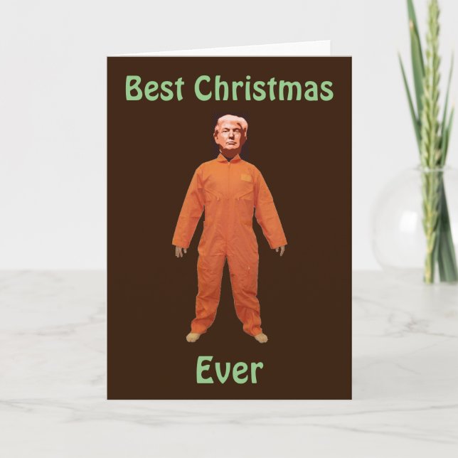Trump Prisoner Greeting Card (Front)