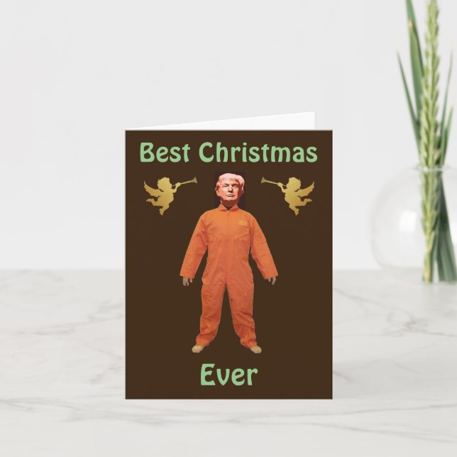 Trump Prisoner Greeting Card (Front)