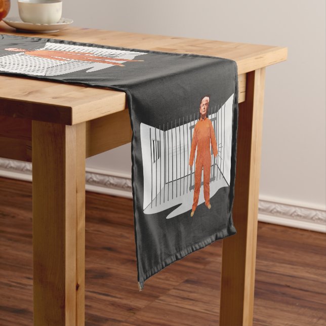 Trump Prisoner Table Runner (In Situ)