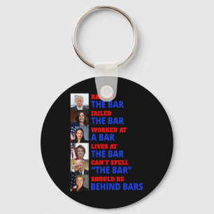 Trump Raised The Bar Harris Failed The Bar  Key Ring