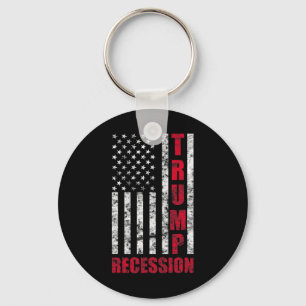 Trump Recession Funny Gift Anti Trump For Democrat Key Ring