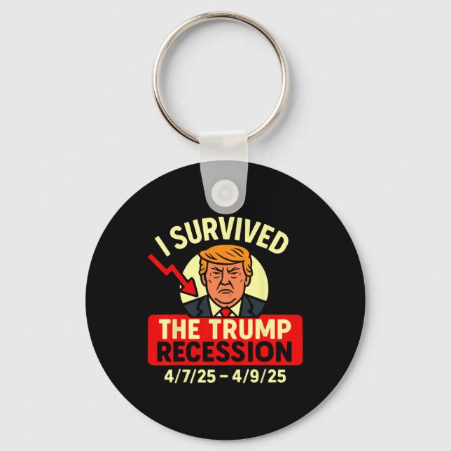 Trump Recession  Key Ring (Front)