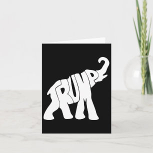 Trump Republican Elephant Trump Supporter Presiden Card
