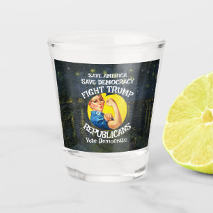 Trump Republican Party Birthday Holiday Boys Girls Shot Glass