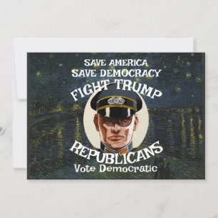 Trump Republican Party Grad Retirement Wedding WH Invitation