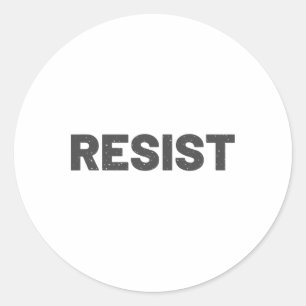 Trump Resist Political Protest Impeach Anti Govern Classic Round Sticker