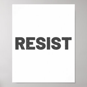 Trump Resist Political Protest Impeach Anti Govern Poster