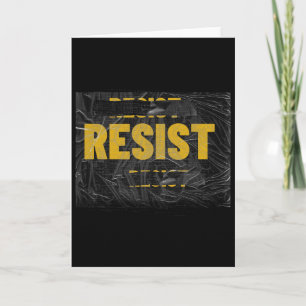 Trump Resist Trump Protest Anti Political Protest Card