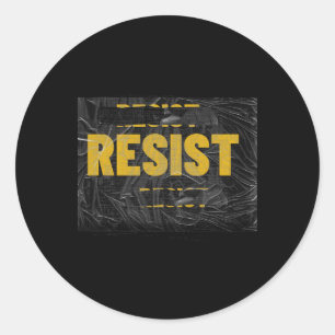 Trump Resist Trump Protest Anti Political Protest  Classic Round Sticker