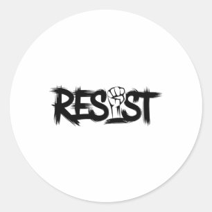 Trump Resist Trump Protest Anti Political Protest Classic Round Sticker