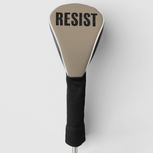 Trump Resist Trump Protest Anti Political Protest  Golf Head Cover (Front)