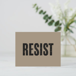 Trump Resist Trump Protest Anti Political Protest Postcard