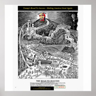 Trump Road To Success Poster -Making America Great