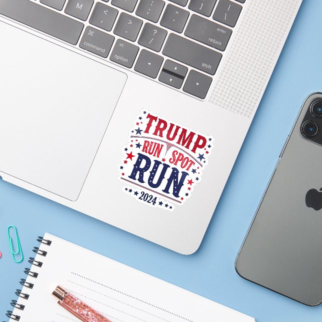 Trump Run Spot Run Funny Election Debate  (Laptop w/ iPhone)
