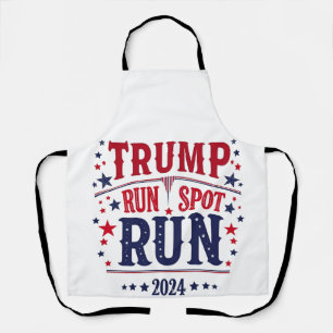 Trump Run Spot Run Funny Election Debate  Apron