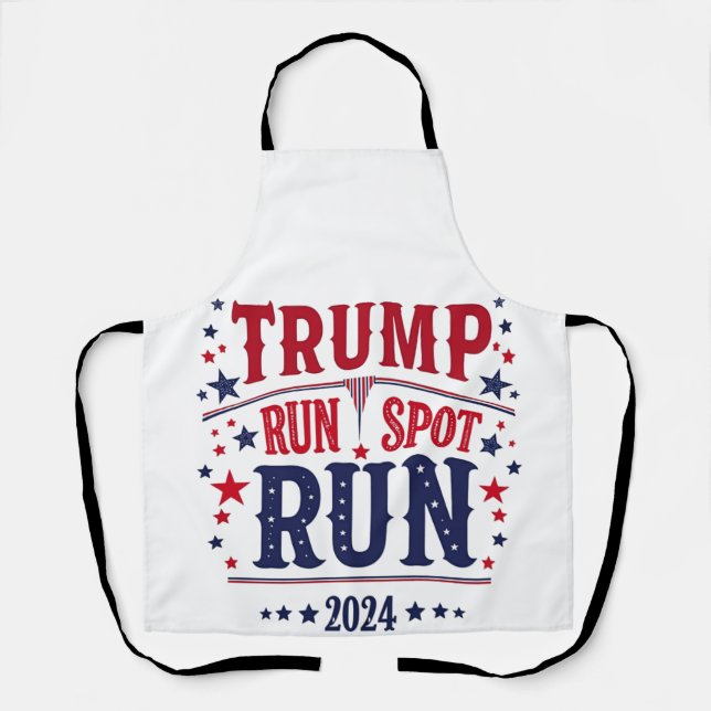 Trump Run Spot Run Funny Election Debate  Apron (Front)