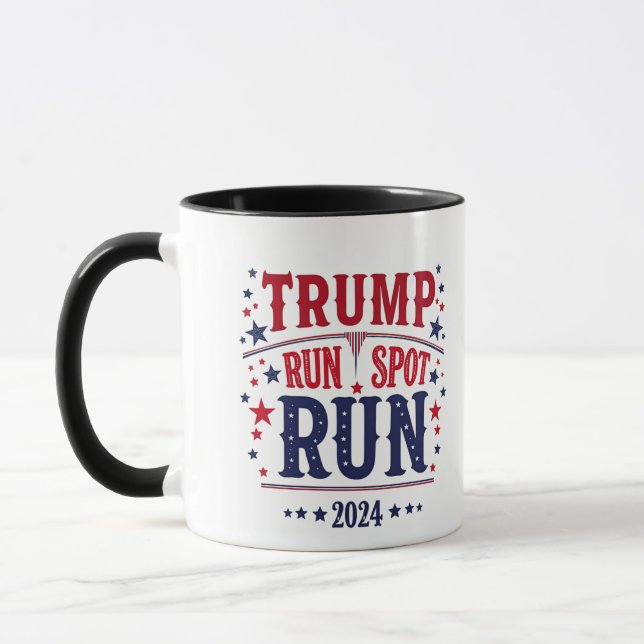 Trump Run Spot Run Funny Election Debate  Mug (Left)