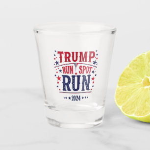 Trump Run Spot Run Funny Election Debate Shot Glass
