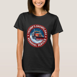 Trump’s Snowflake Removal Service Funny Holiday Fe T-Shirt