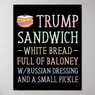 Trump Sandwich Sign Funny 