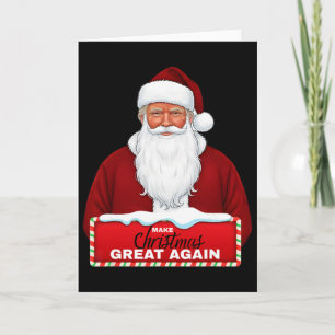 Trump Santa Christmas Holiday Xmas Republican Cons Card