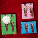 Trump Santa Claus | Trump Dance Christmas Gift Wrapping Paper Sheet<br><div class="desc">Funny Trump Dance Santa Claus Christmas</div>