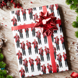 Trump Santa Hat Dance Christmas Trump Dancing Wrapping Paper