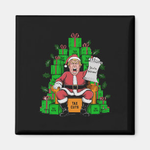 Trump Santa Tax Cuts You're Welcome Christmas Magnet