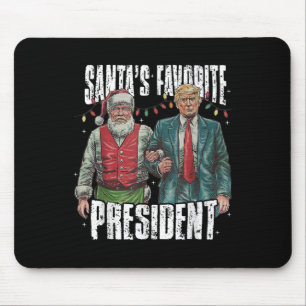 Trump Santa's Favourite President Mouse Pad