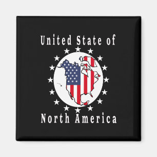 Trump Satire Map United States Of North America  Magnet