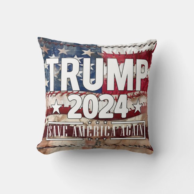 Trump! save America again. Cushion (Front)