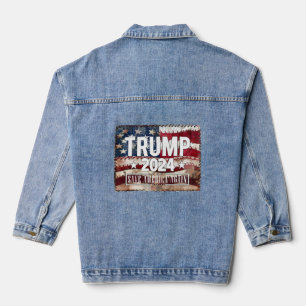 Trump! save America again. Denim Jacket
