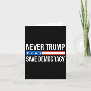 Trump - Save Democracy - Card