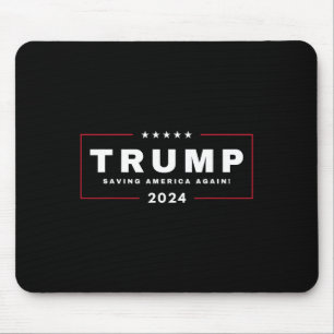 Trump Saving America Again 4th Of July 2024 Maga Mouse Pad