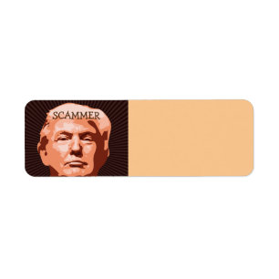 Trump Scammer Return Address Label