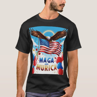 Trump Shirt American Flag Team Murica MAGA