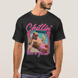 Trump Shirt Funny Chillin Like A Felon Trump 2024