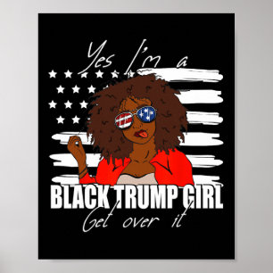 Trump Shirt Merica Gles Yes Im A Black Trump Suppo Poster