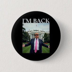 Trump Shirts For Men 2025 6 Cm Round Badge