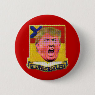 Trump shoots off his big mouth 6 cm round badge