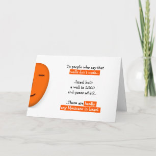 Trump Shutdown The Wall Mexicans and Israel Humour Card