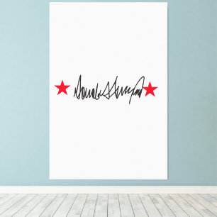 Trump Signature Canvas Print
