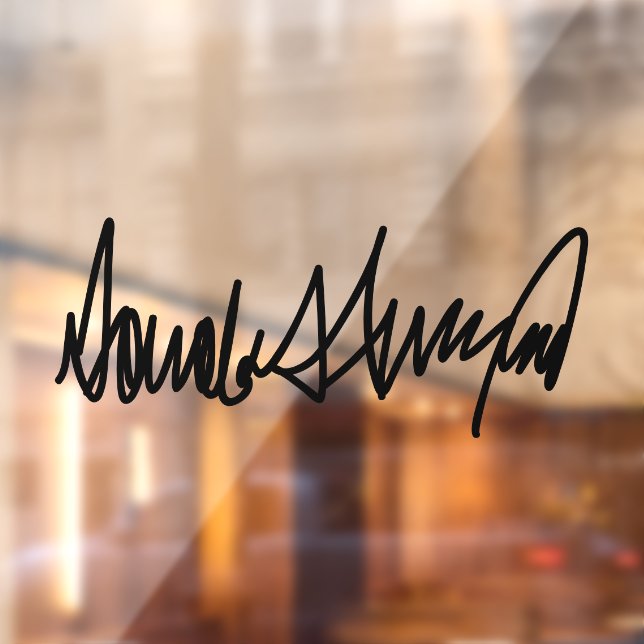 Trump Signature Decal (Sheet 2)