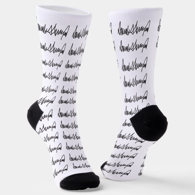 Trump Signature  Socks (Angled)